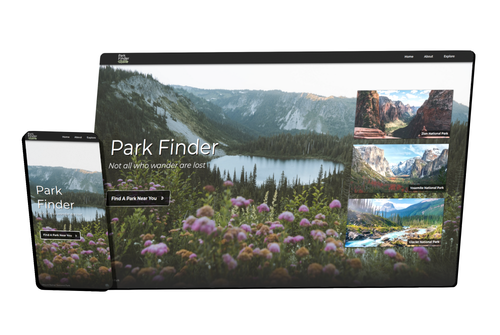 Thumbnail of Park Finder Webpage